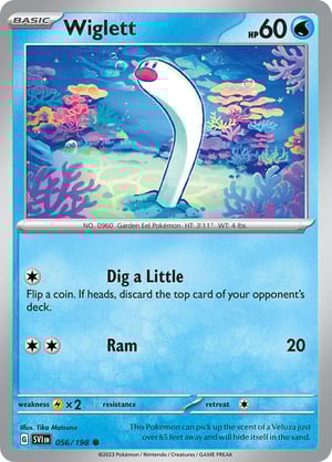 Wiglett #056/198 | Scarlet & Violet Base Set| Common - Non Holo