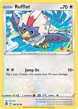 Rufflet #148/195 | Silver Tempest | Common  - Non Holo