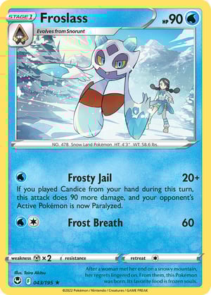 Froslass #043/195 | Silver Tempest | Rare  - Non Holo