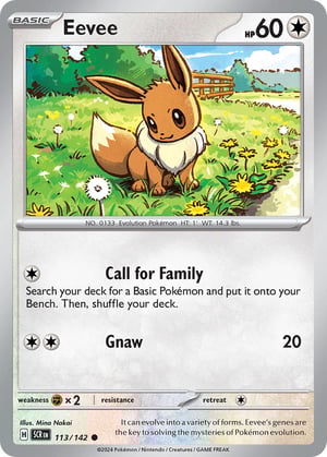 Eevee #113/142  | Stellar Crown | Common - Non Holo
