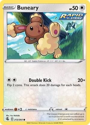 Buneary #212/264 | Fusion Strike | Common  - Non Holo