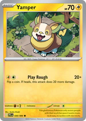 Yamper #030/094 | Phantasmal Flames | Common  - Non Holo