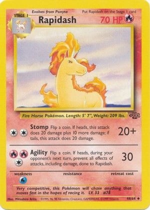 Rapidash #044/064 | Jungle - Unlimited | Uncommon - Non Holo | Moderately Played