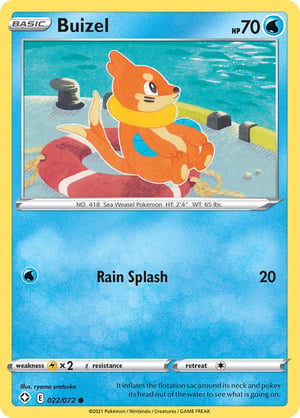 Buizel    #022/072 | Shining Fates | Common - Non Holo