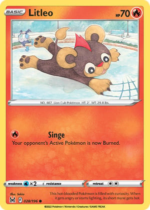 Litleo #028/196  | Lost Origin | Common  - Non Holo