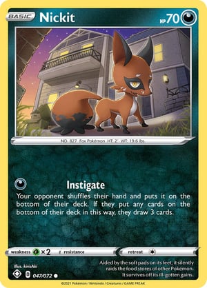 Nickit    #047/072 | Shining Fates | Common - Non Holo