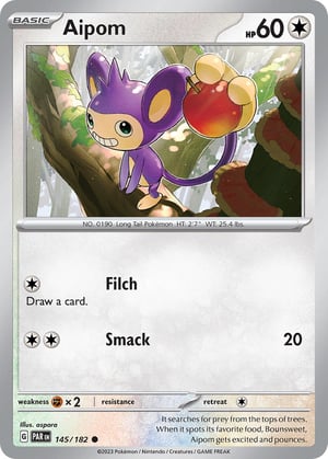 Aipom #145/182 | Paradox Rift | Common - Non Holo