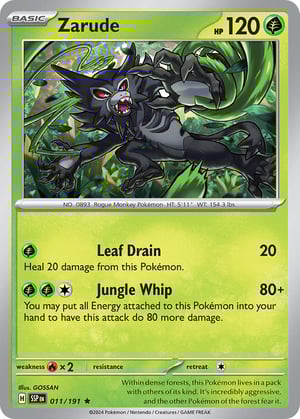 Zarude #011/191  | Surging Sparks| Rare - Holo
