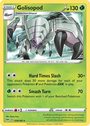 Golisopod #018/189 | Darkness Ablaze | Rare  - Holo