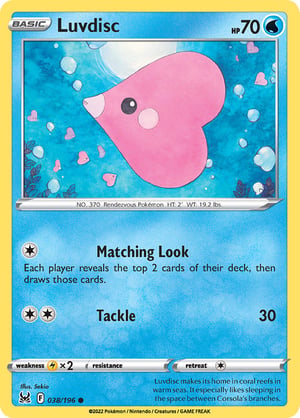Luvdisc #038/196  | Lost Origin | Common  - Non Holo