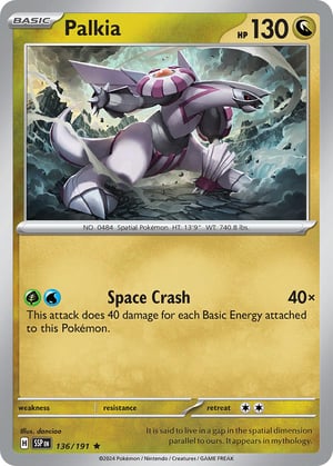 Palkia #136/191  | Surging Sparks| Rare - Holo