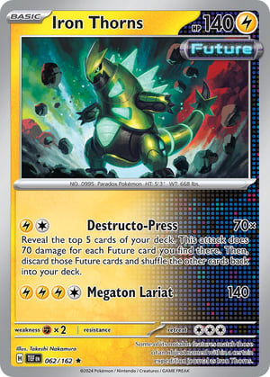 Iron Thorns #062/162  | Temporal Forces| Rare - Holo