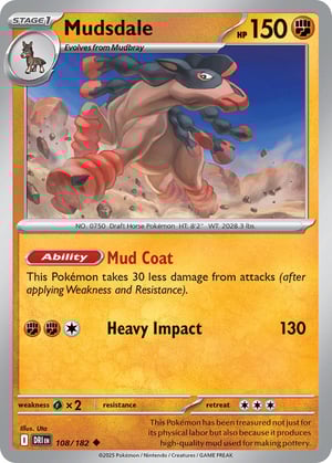 Mudsdale #108/182 | Destined Rivals | Uncommon - Non Holo