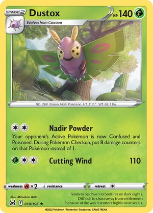 Dustox #010/196  | Lost Origin | Rare  - Non Holo
