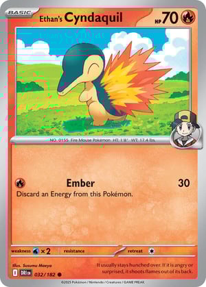 Ethan's Cyndaquil #032/182 | Destined Rivals | Common - Non Holo