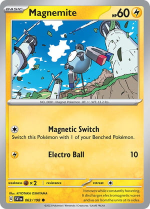 Magnemite #063/198 | Scarlet & Violet Base Set| Common - Non Holo