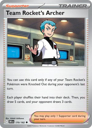 Team Rocket's Archer #170/182 | Destined Rivals | Uncommon - Non Holo