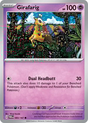 Girafarig #083/167 | Twilight Masquerade | Common - Non Holo