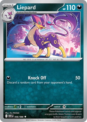 Liepard #056/086 | White Flare | Uncommon - Non Holo