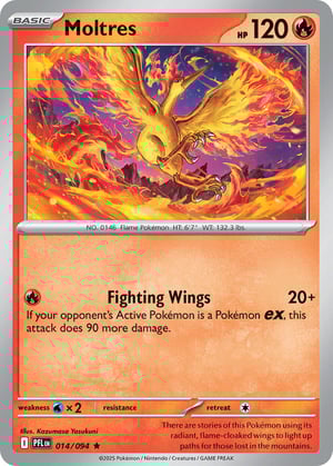 Moltres #014/094 | Phantasmal Flames | Rare  - Holo