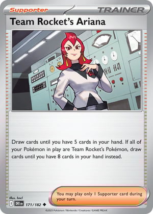 Team Rocket's Ariana #171/182 | Destined Rivals | Uncommon - Non Holo