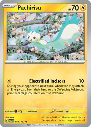 Pachirisu #051/132 | Mega Evolution Base Set | Common  - Non Holo