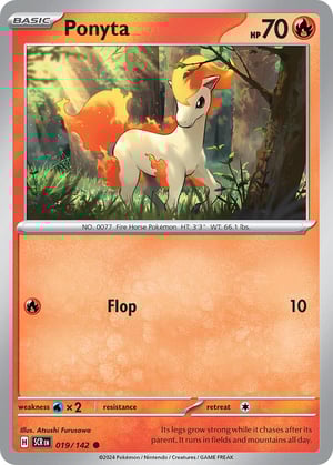 Ponyta #019/142  | Stellar Crown | Common - Non Holo