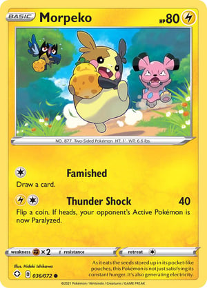 Morpeko    #036/072 | Shining Fates | Common - Non Holo