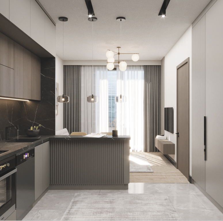 1+1 Daire Planı galeri