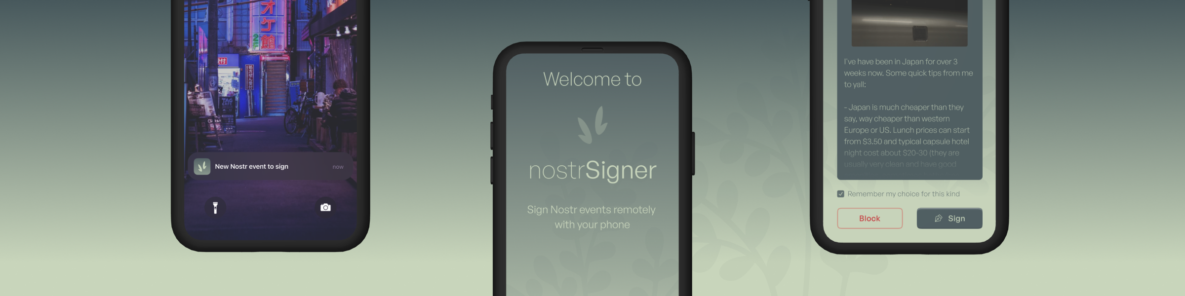 Cover image for Nostr Signer - app inspired by Japan 🇯🇵 