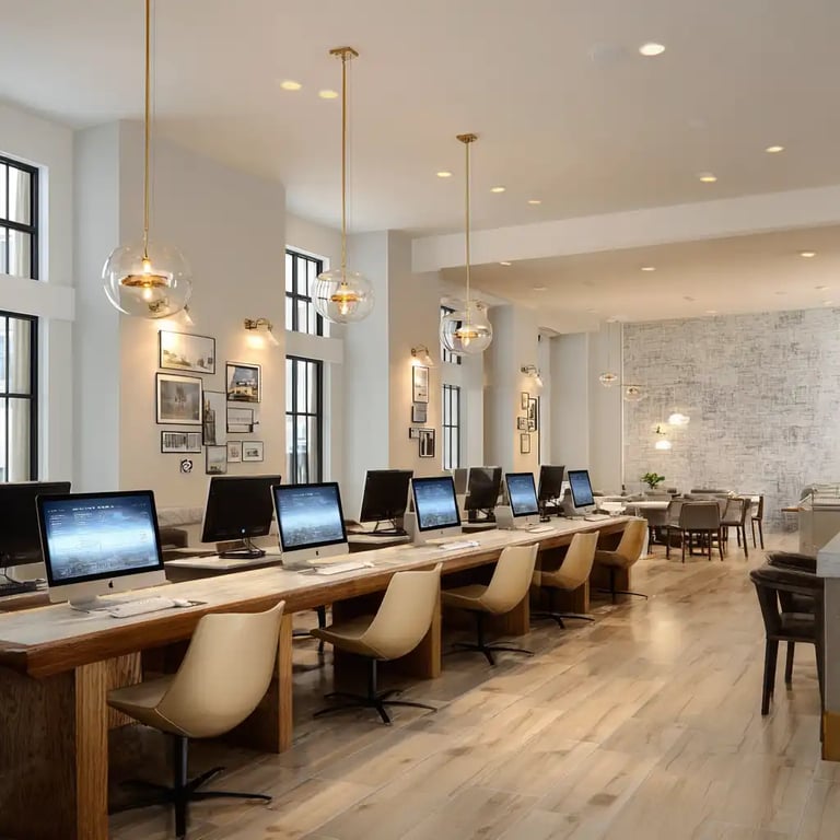 Modern business center
