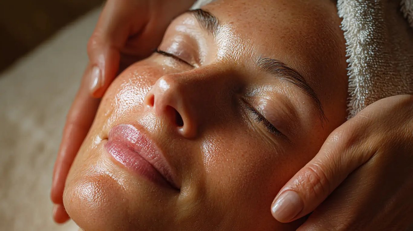 Women's facial treatment