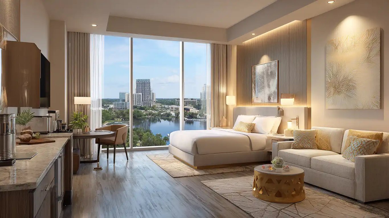 King Bed Mobility Accessible Suite