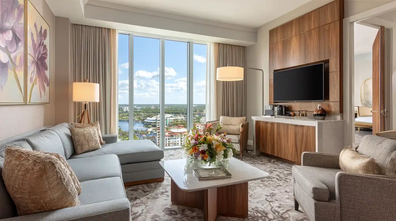 Two Queen Suite living area