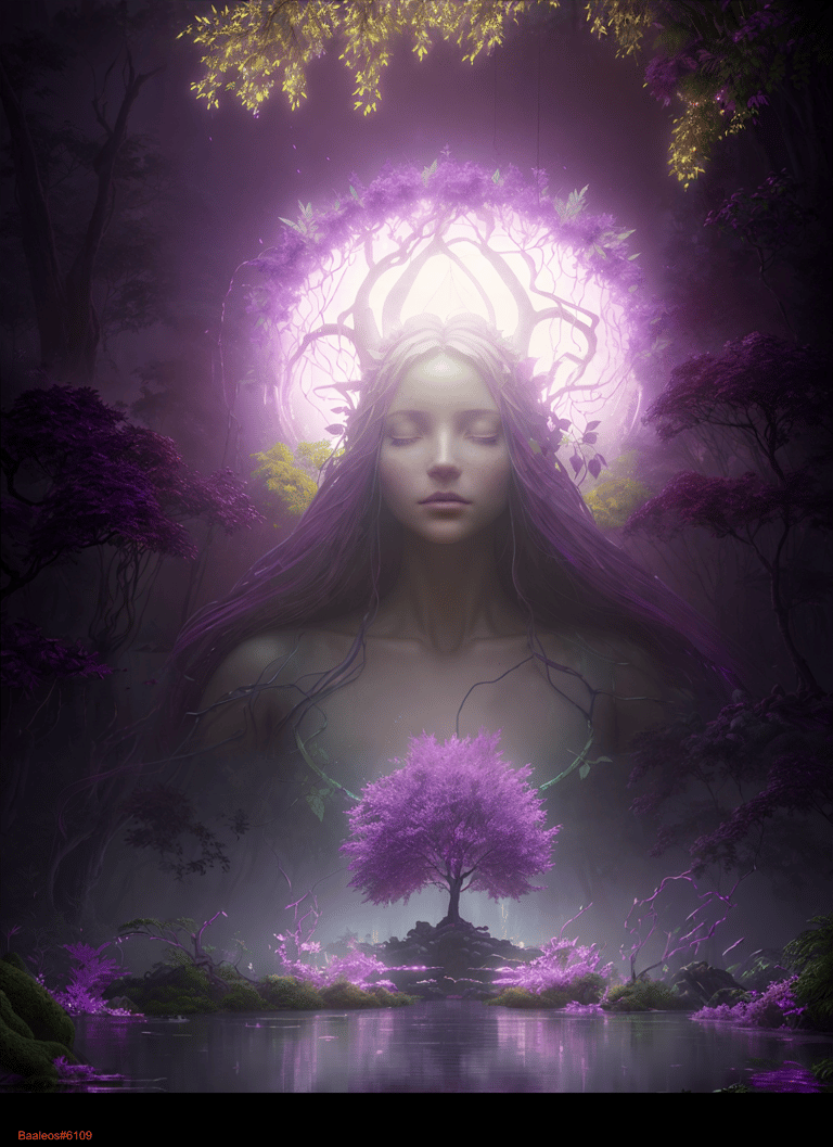 Goddess of the purple grove