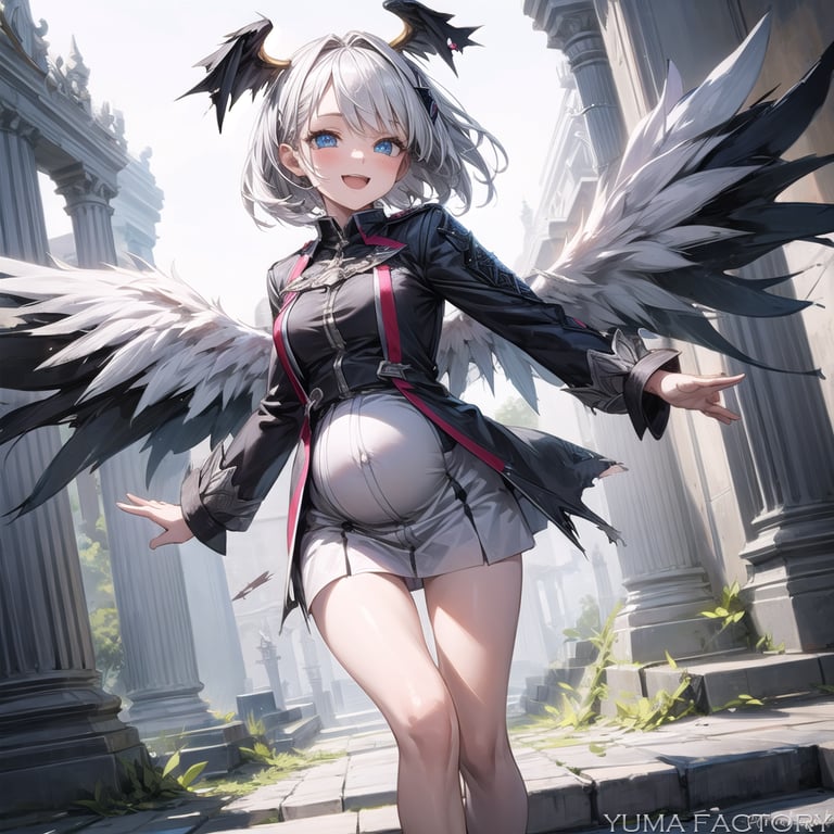 Pregnant 「Fallen Angel」 girl #2 by YUMA FACTORY