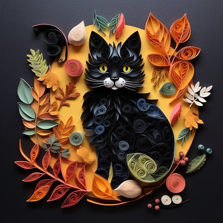 Quilled Animal Portraits 1 by Irina Shamaeva