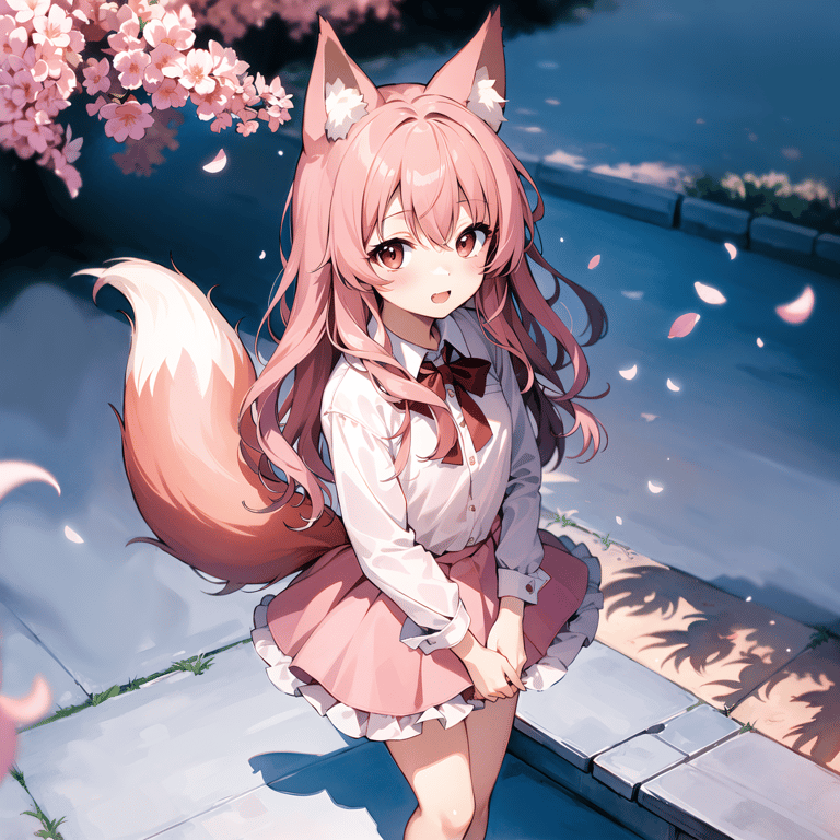 cute fox girl by 鷺澤