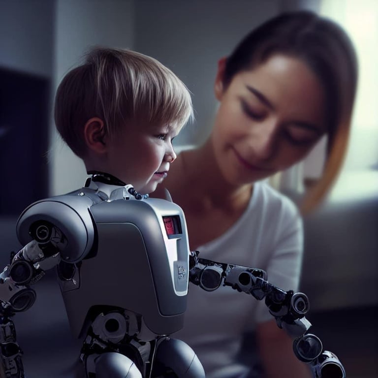 Robot Parenting #18 by Dan Ruse