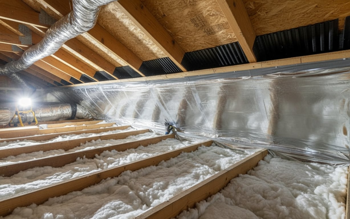 Bariera de vapori și ventilația corectă în izolația podului