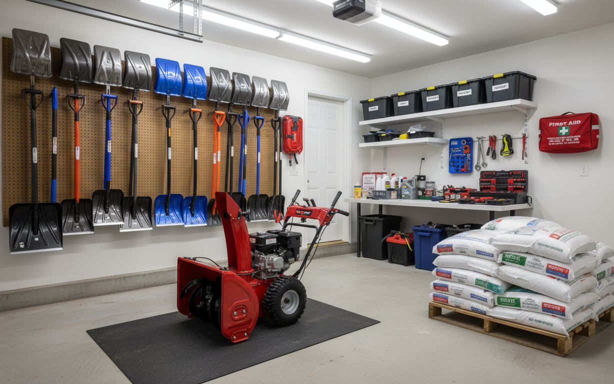 Echipamente de deszăpezire pregătite și organizate pentru sezonul de iarnă