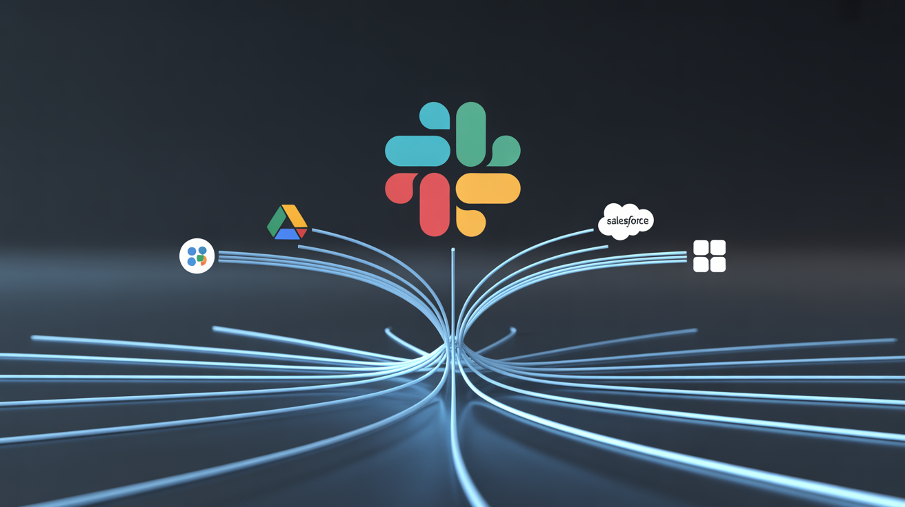AI search connecting Slack to Google Drive, Github, Salesforce, Teams