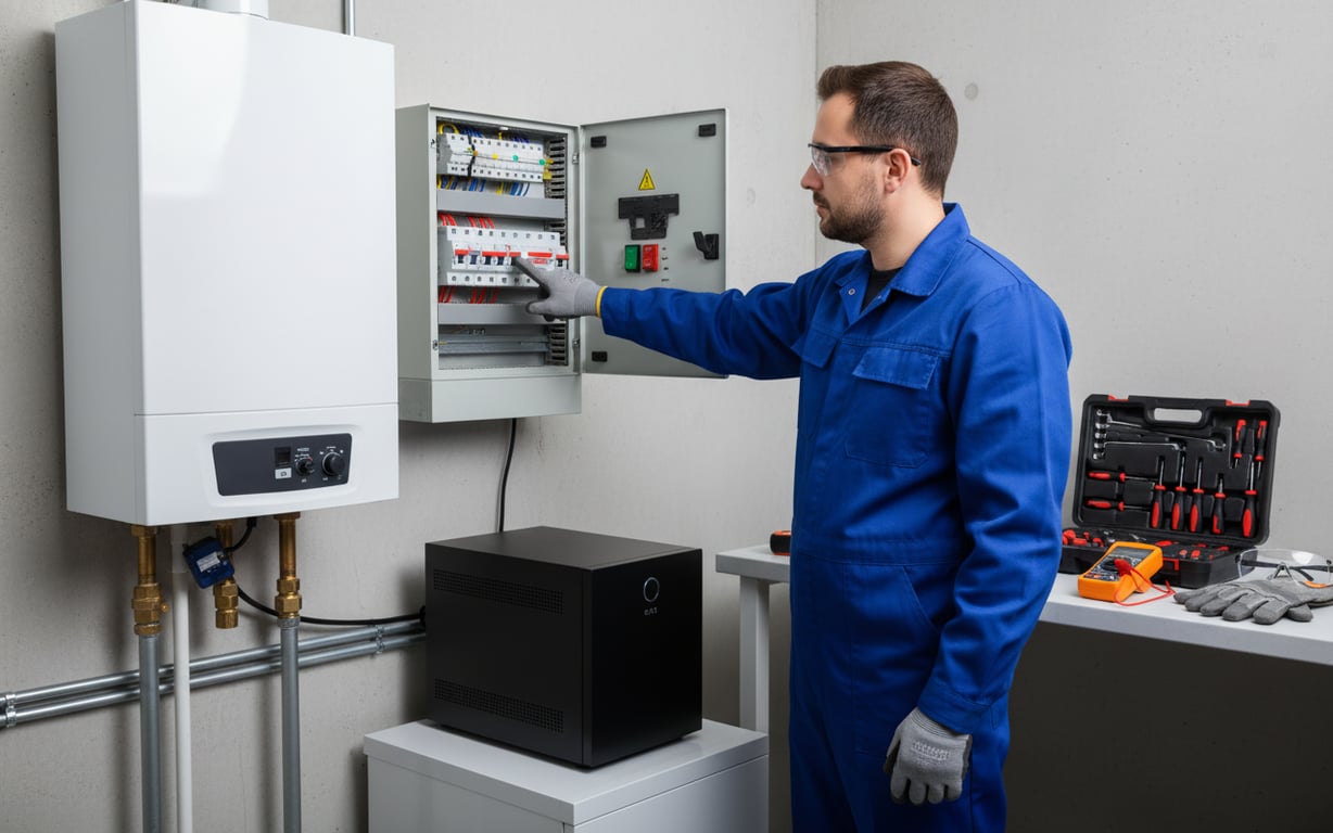 Proces de instalare pas cu pas a UPS-ului la centrala termică