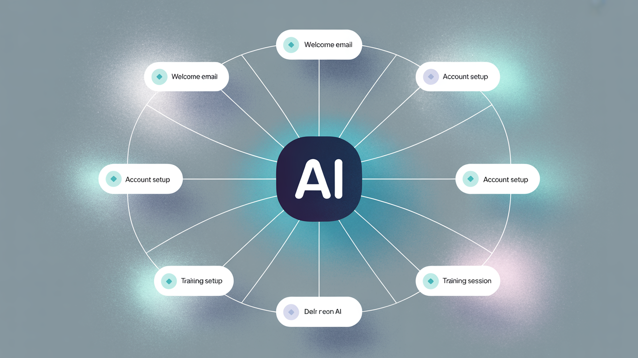 AI automating a complex customer onboarding process in Slack