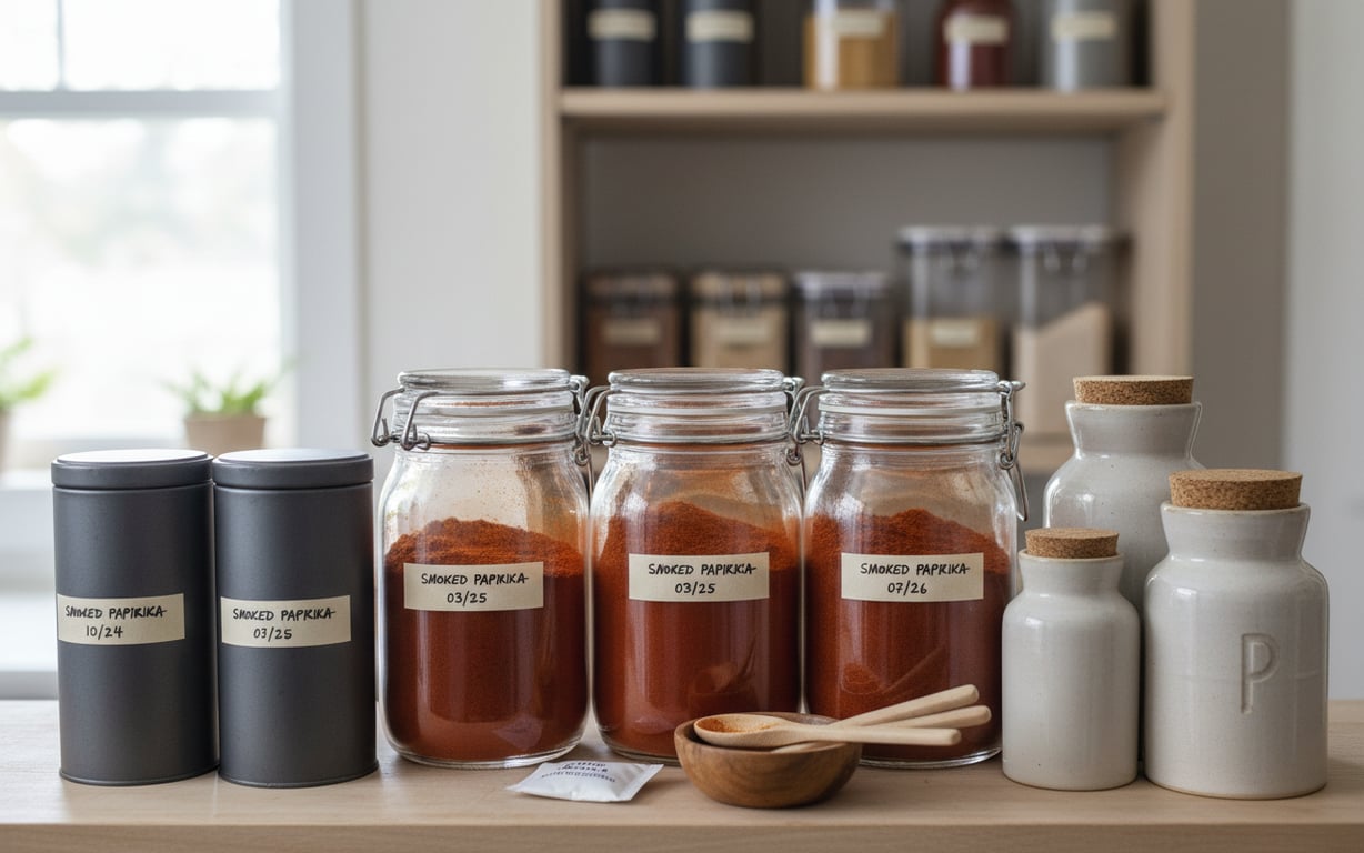 Recipiente pentru păstrarea corectă a paprikei afumate