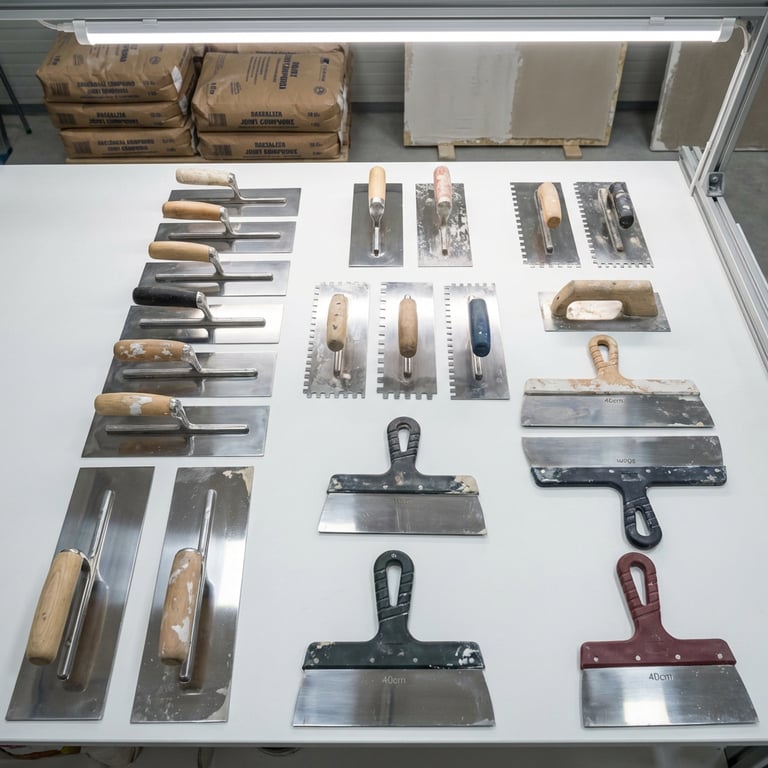 Colecție de spacluri profesionale pentru finisaje - inox, zimțat și flexibil