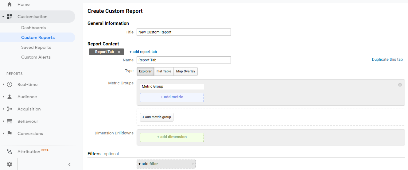 How to Create a Custom Report in Google Analytics