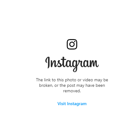 Instagram image removed - Content Creation During COVID-19