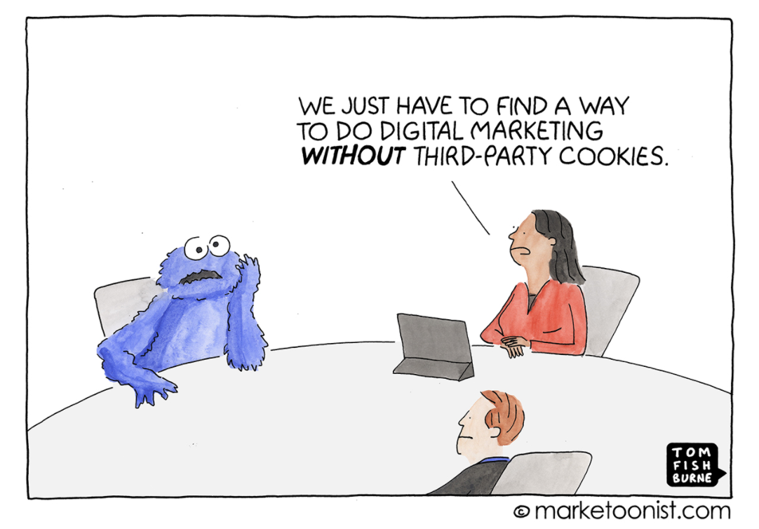 We just have to find a way to do digital marketing without third-party cookies