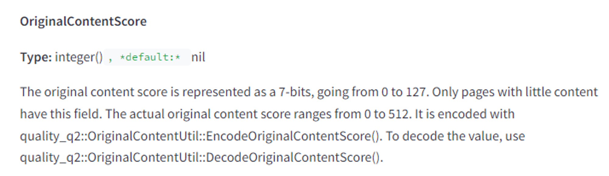Google Algo Leak OriginalContentScore